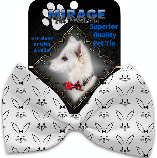 Bunny Face Pet Bow Tie Collar Accessory with Velcro