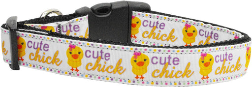Cute Chick Nylon Dog Collar SM
