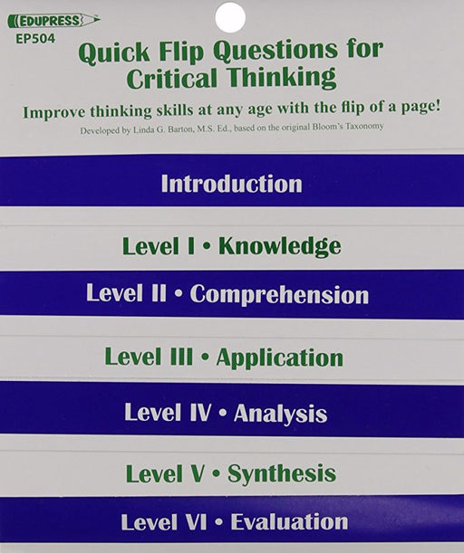 Quick Flip Questions For Critical Thinking