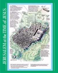 Chart-Jerusalem At The Time Of Jesus Wall (Laminated Sheet) (19" x 26")