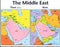 Chart-Middle East Then & Now Wall (Laminated Sheet) (19" x 26")