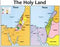 Chart-Holy Land: Then & Now (Laminated Sheet) (19" x 26")