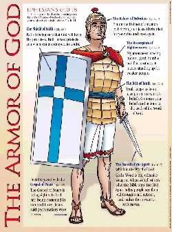 Chart-Armor Of God Wall (Laminated Sheet) (19" X 26")