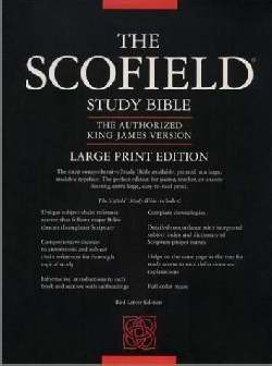 KJV Old Scofield Study Bible/Large Print-Black Bonded Leather Indexed