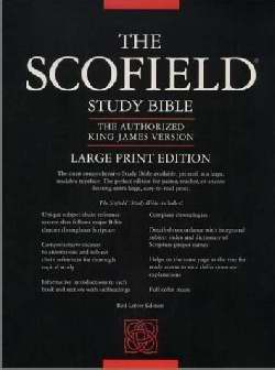 KJV Old Scofield Study Bible/Large Print-Black Genuine Leather