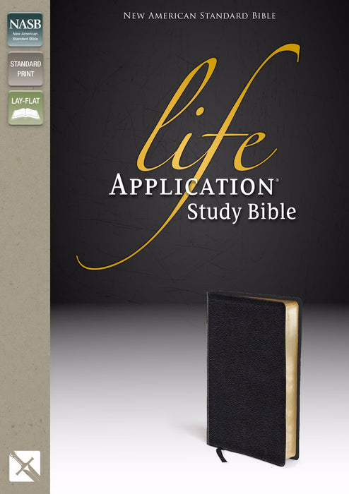 NASB Life Application Study Bible-Black Genuine Leather