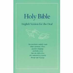 Holy Bible English Version For The Deaf-Softcover