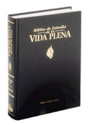 RVR 1960 Full Life Study Bible-Blk Bond Indx-Spanish