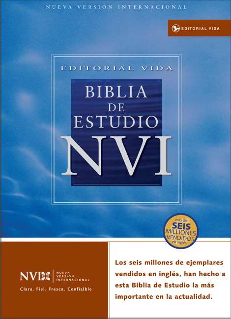 Span-NIV Study Bible-Black Imitation Leather Indexed