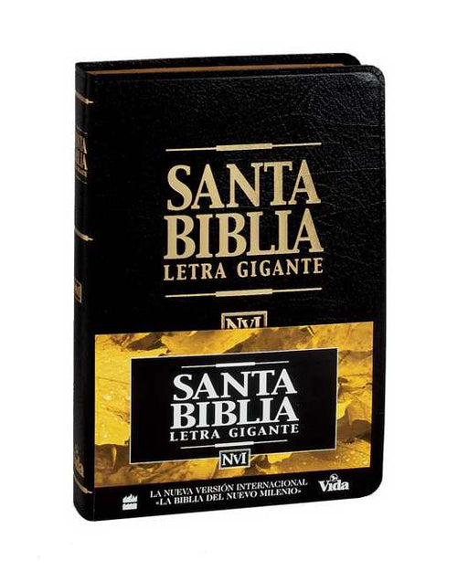 Span-NIV Giant Print Bible-Black Hardcover