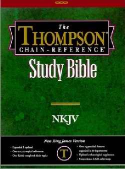 NKJV Thompson Chain-Reference Bible-Black Capri Grain Genuine Leather