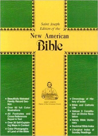 NABRE St. Joseph Edition Personal Size Gift Bible-Burgundy Bonded Leather