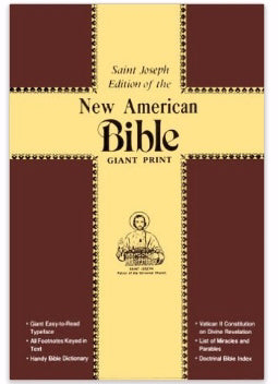 NABRE St. Joseph Edition Giant Type Bible-Red Hardcover