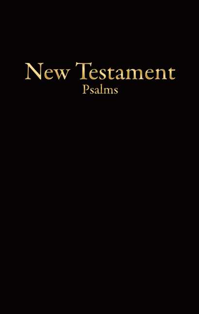 KJV Economy New Testament w/Psalms-Black Imitation Leather