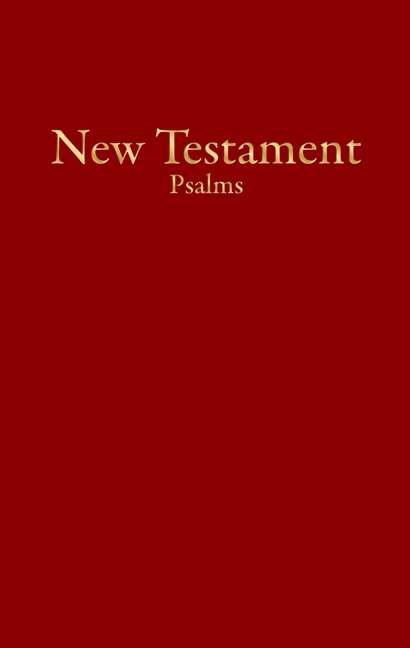 KJV Economy New Testament w/Psalms-Burgundy Imitation Leather