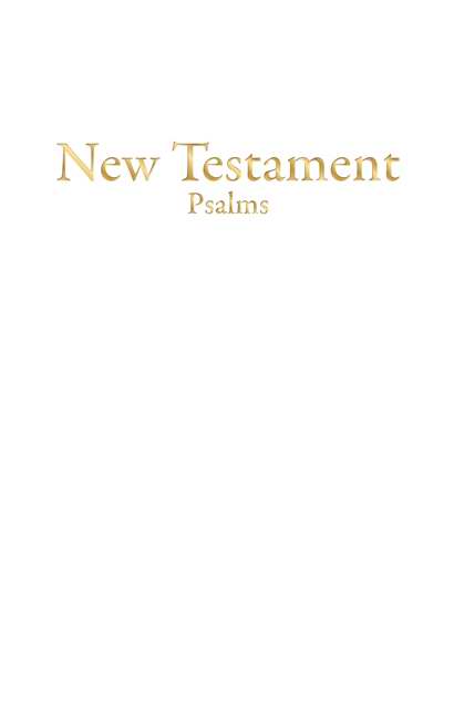 KJV Economy New Testament w/Psalms-White Imitation Leather