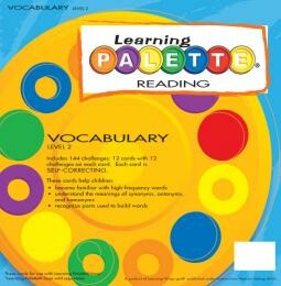 Learning Wrap Ups Palette Vocabulary Level 2 Cards