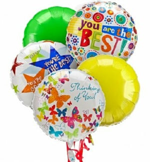 5 Mylar Balloons