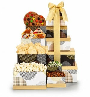 Deluxe Gourmet & Cheese Gift Tower