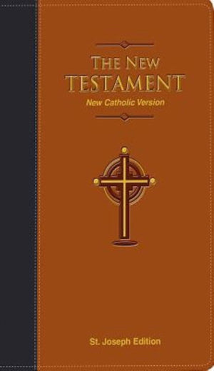 New Catholic Version St. Joseph Edition Pocket Size New Testament-Brown Dura-Lux Imitation Leather