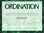 Certificate-Ordination-Deacon (Green Parchment) (8-1/2" x 11") (Pack of 6) (Pkg-6)