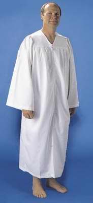 Robe-Pleated Baptismal For Men-XLG