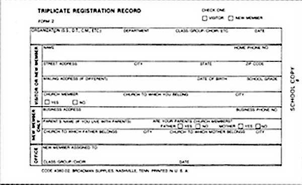 Form-Triplicate Registration Record (Form 2) (Pack of 100) (Pkg-100)