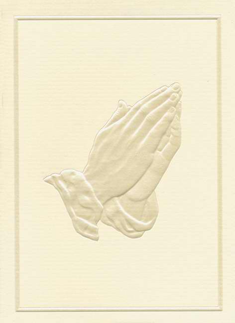 Gift Acknowledgement Card-In Memory/Praying Hands (Pack of 6) (Pkg-6)