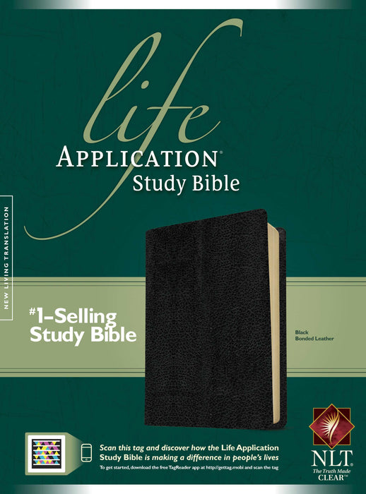 NLT2 Life Application Study Bible-Black Bonded Leather