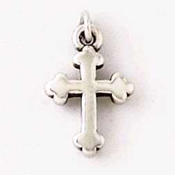 Charm-Three Tipped Cross-(Sterling Silver)