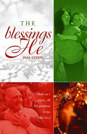 Postcard-Blessings He Has Given (Pack Of 25)  (Pkg-25)