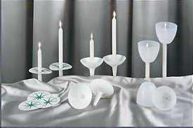 Candle-Candlelight Service Set Reusable Plastic Reusable Holders (Pack Of 25) (Pkg-25)