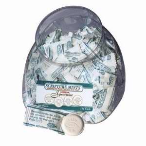 Candy-Scripture Mints-Spearmint (Sugar Free) Counter Jar