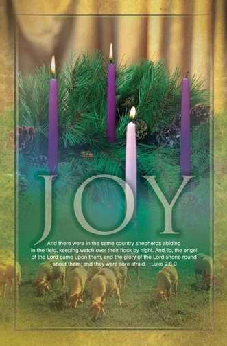 Bulletin-Advent-Joy (Pack Of 100) (Pkg-100)