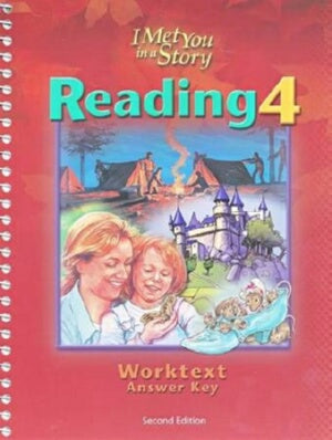 Reading 4 Worktext Teachers Edition w/Anwer Key (2