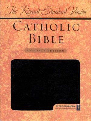 RSV Catholic Bible/Compact Edition-Black Duradera w/Zipper