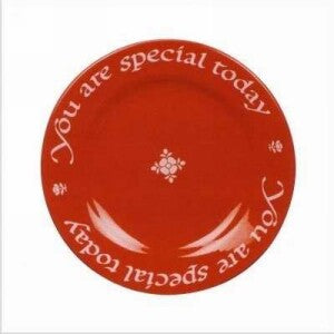 Plate-You Are Special Today-Red Gift Plate