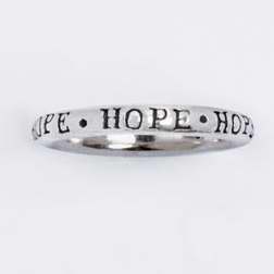 Ring-Hope Stackable (Sterling Silver) (Size 8)