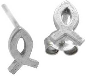 Earring-Ichthus-(Sterling Silver)