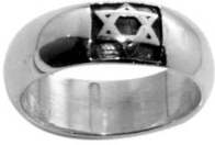 Ring-Star of David-Style 489-(Sterling Silver)-Size 10