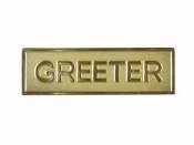 Badge-Greeter-Magnetic-Gold (5/8 x 2-1/8)