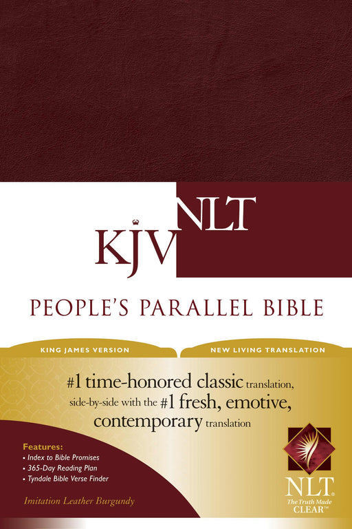 KJV/NLT2 People's Parallel Bible-Burgundy Imitation Leather