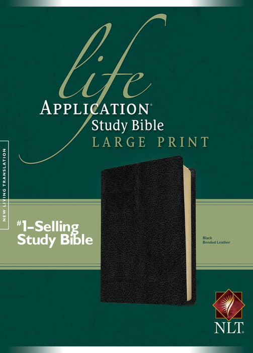 NLT2 Life Application Study Bible/Large Print-Black Bonded Leather