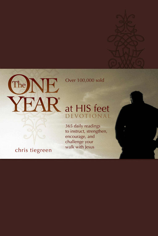 One Year At His Feet Devotional-Leather
