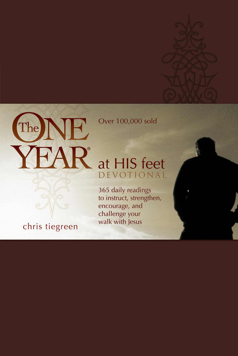 One Year At His Feet Devotional-Leather