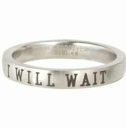 Ring-Purity/I Will Wait (Stainless)-Sz 10