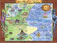 Chart-Rose Map Of Narnia Wall (Laminated Sheet) (19" x 26")