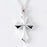 Necklace-Flared Pointy Cross w/18" Chain (Sterling Silver)