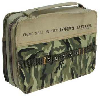 Bible Cover-Fight Well-Large-Camouflage