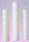 Candle-Altar-Stearic Molded Plain End-12" x 1 1/2" (Pkg-12)